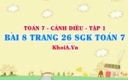 Bài 8 trang 26 SGK Toán 7 tập 1 Cánh Diều